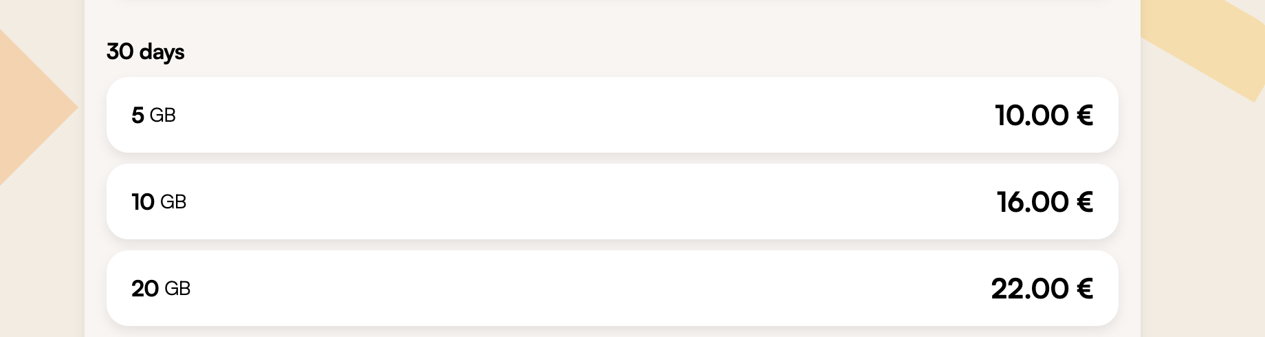 Tarifs eSIM Airalo pour le Japon — forfaits et prix